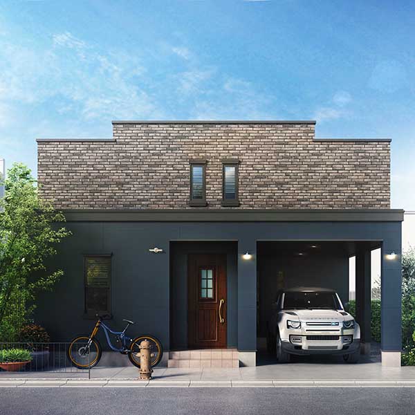 ガレージのある家